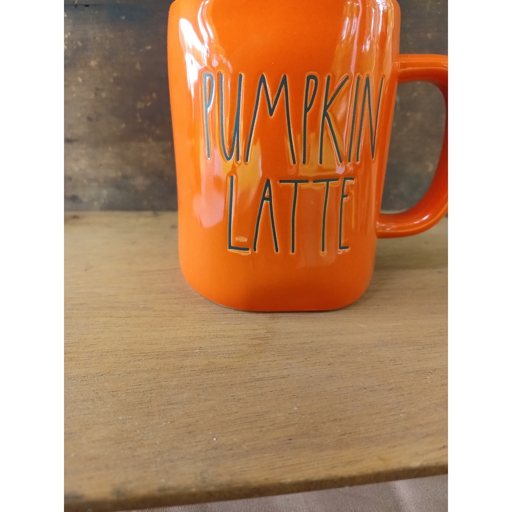 Rae Dunn Pumpkin Latte Mug Orange Halloween Fall